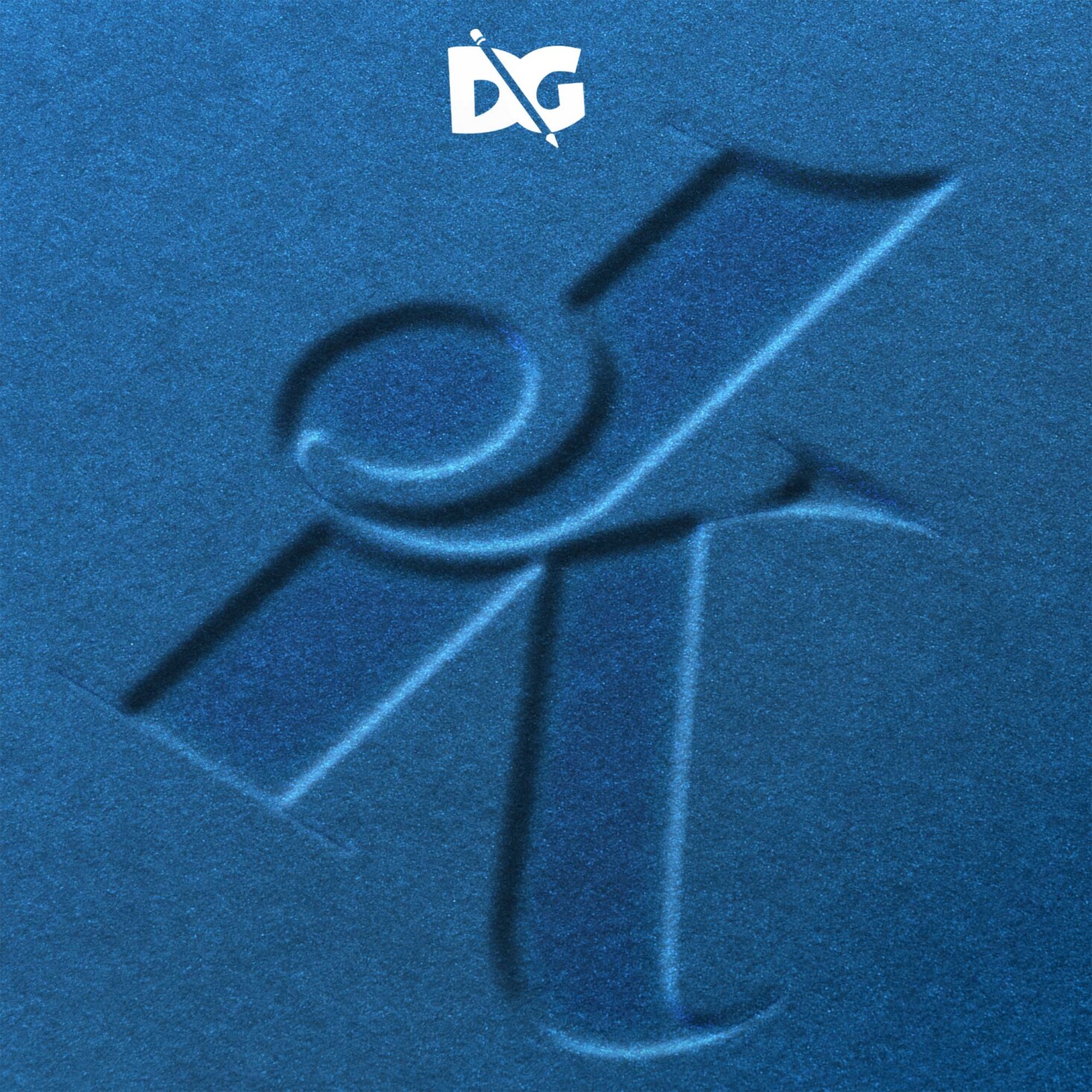 Blue Paper Logo Mockup