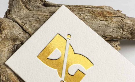 Golden Print Clean Logo Mockup