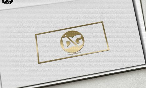Business Card PSD Gold Logo Mockup