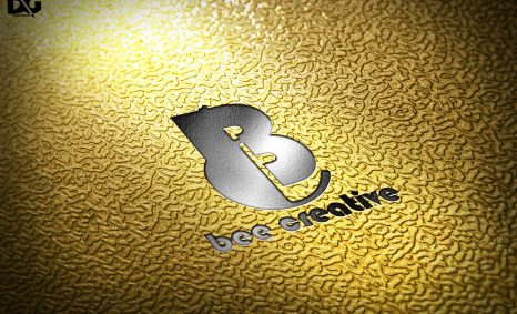 Premium Gold Black Logo Mockup