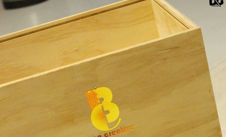Wood Wine Storage Box Mockup