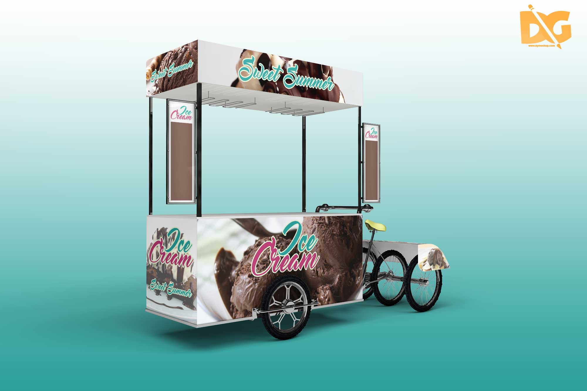 Ice Cream Cart Mockups