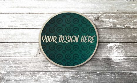 Free Download Plain Coasters Design PSD Mockup