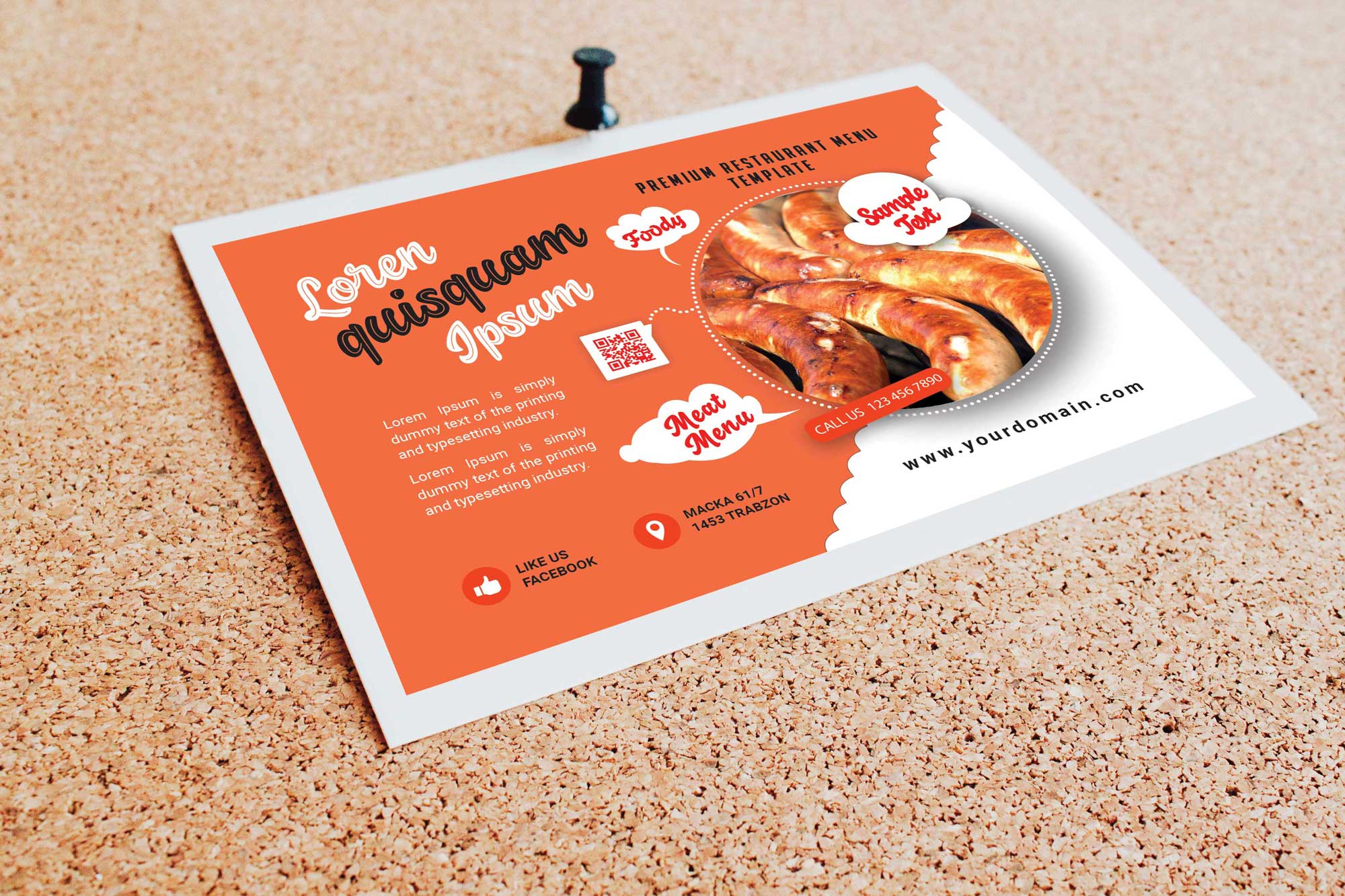 Free Download Restaurant Flyer Design