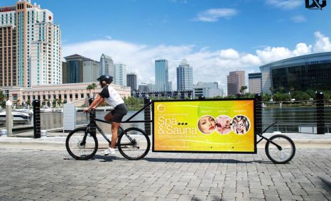Free Mock-up Bicycle Billboard