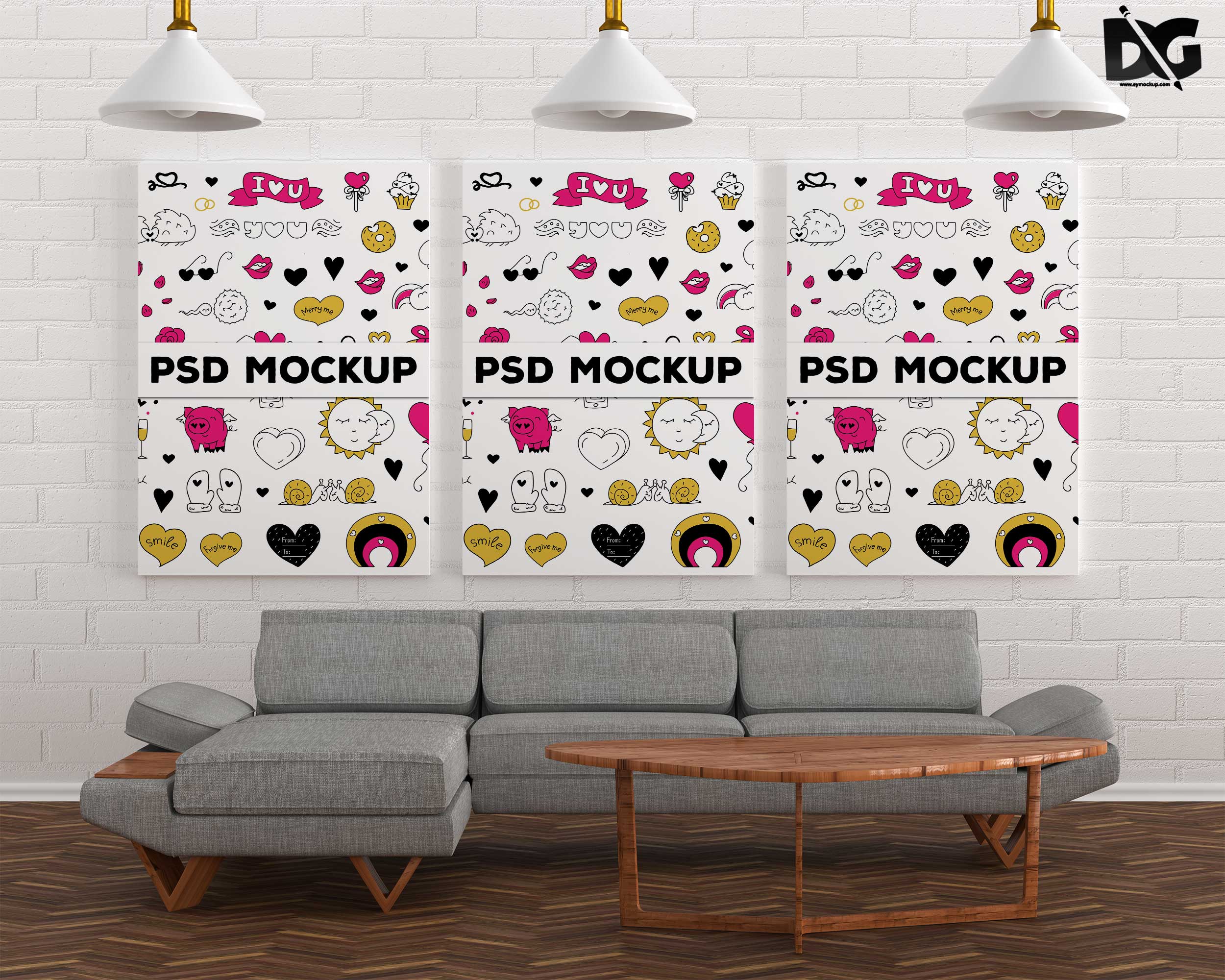 Download Free Multiple Premium Poster Mockup Free Psd Mockup New Mockup PSD Mockup Templates