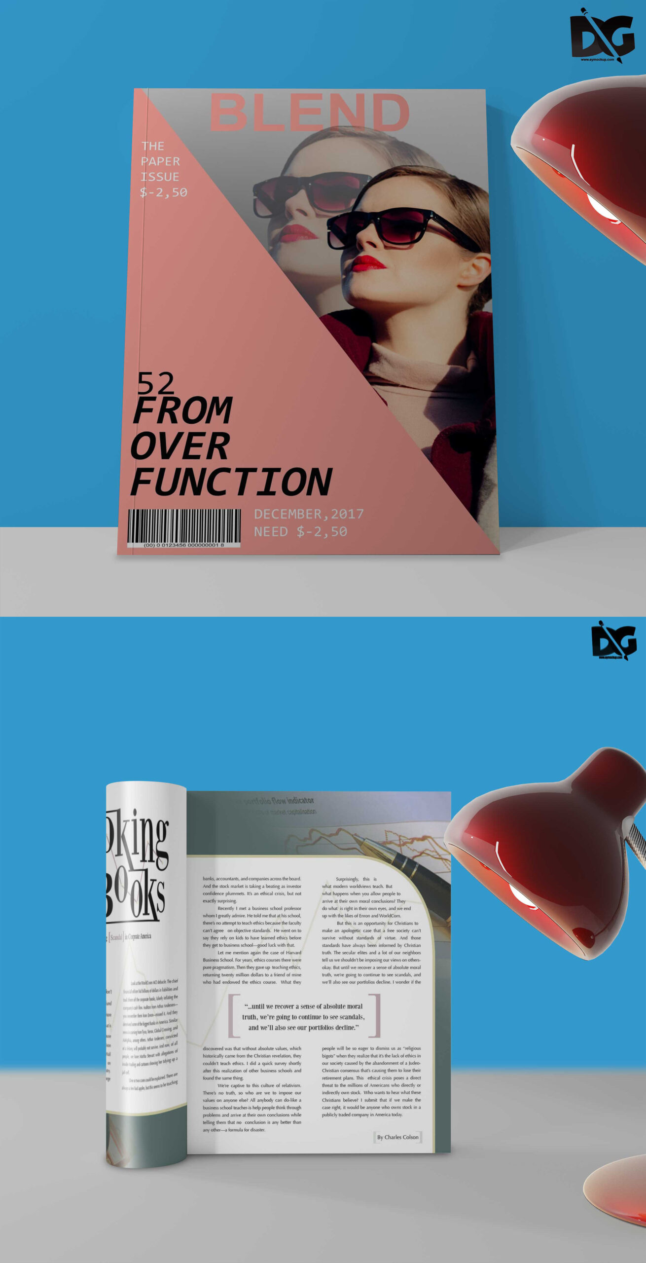 Free PSD Amazing Magazine Cover Design Mockups (1)