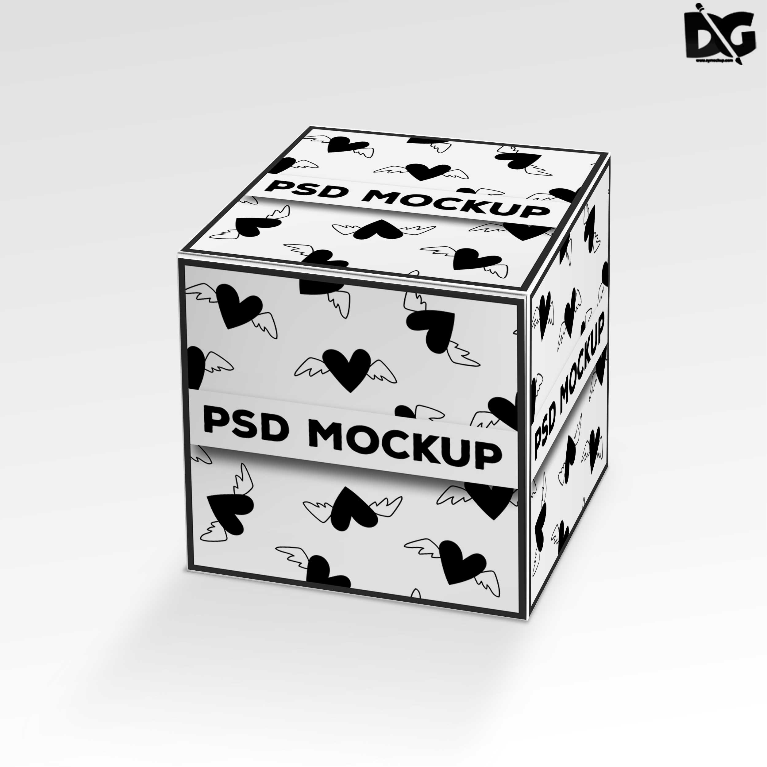 Download Free PSD Square Box Packaging Mockup | Free PSD Mockup ...