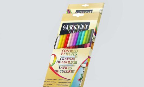 Free Pencil Box Label Design Mockup