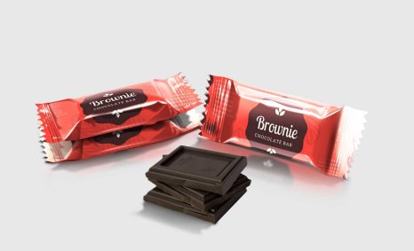Free Small Chocolate Pouch Mockup