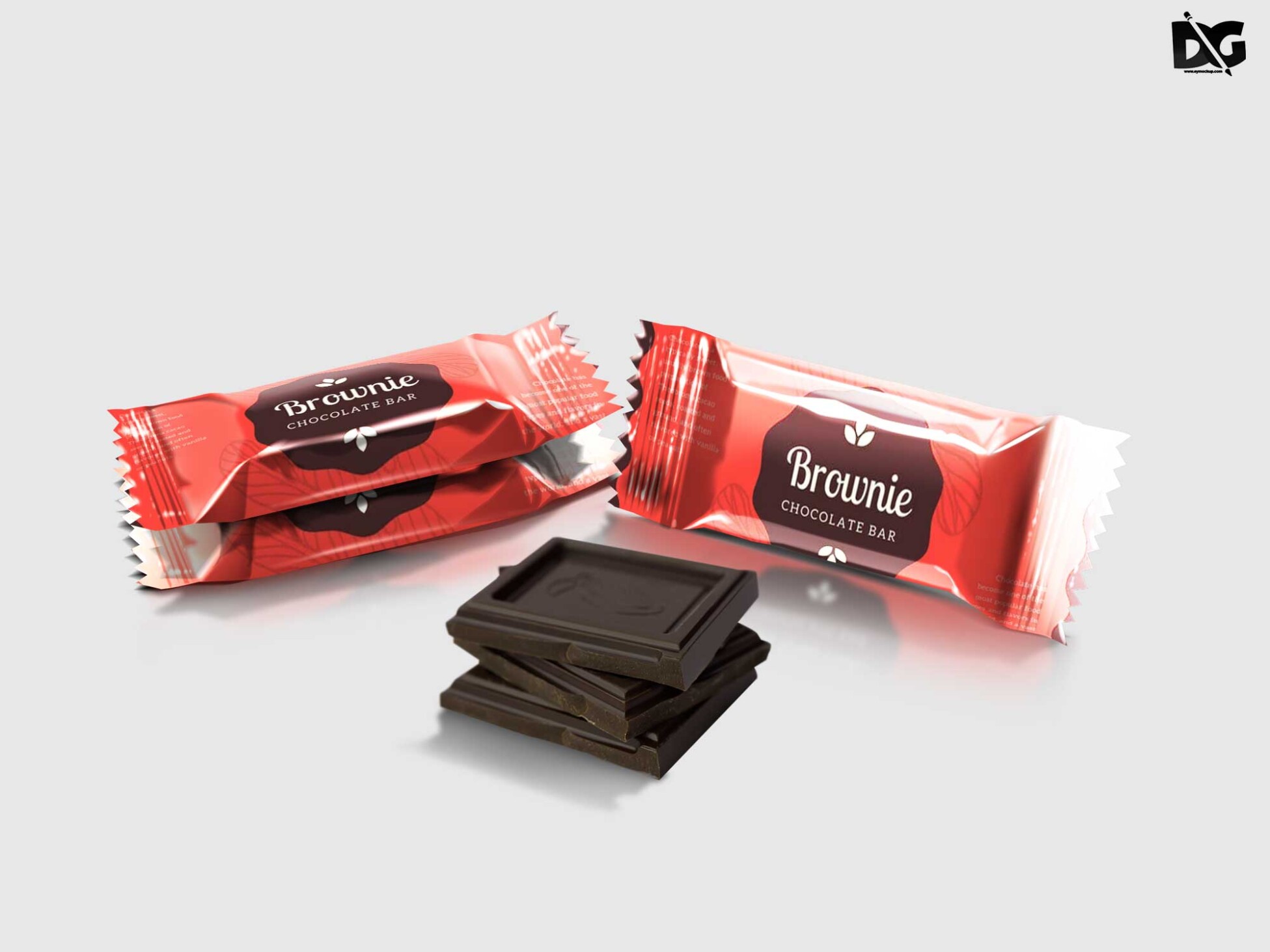 Chocolate Pouch Mockup