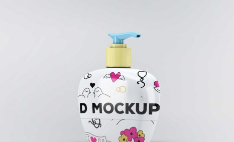Free Download Dispenser Pump Bottle Mockup