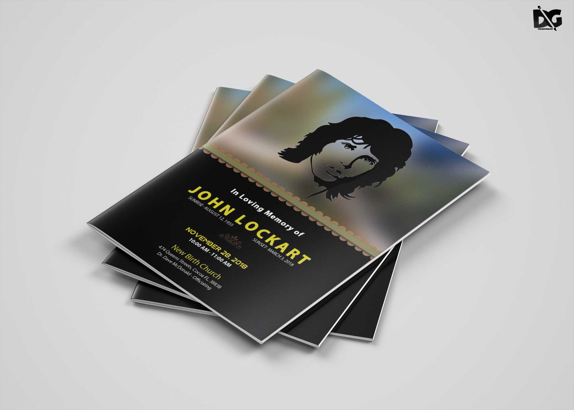 Free Download A4 Funeral Brochure Template
