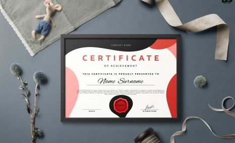 Free Downlaod Certificate EPS Template