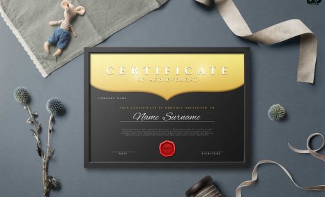 Free Download Achievement Certificate EPS Template