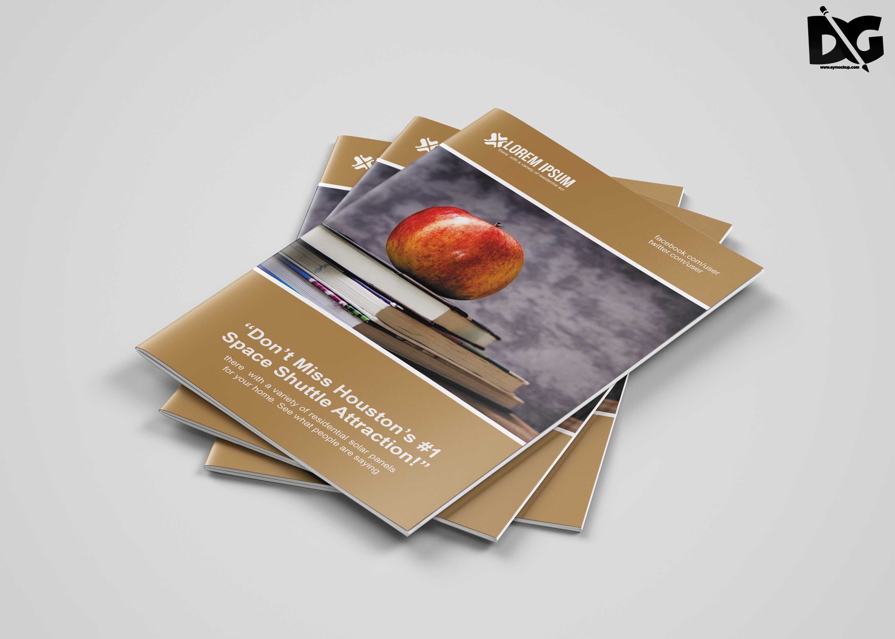Free Download Bi-Fold Fruit Production Company Brochure Template