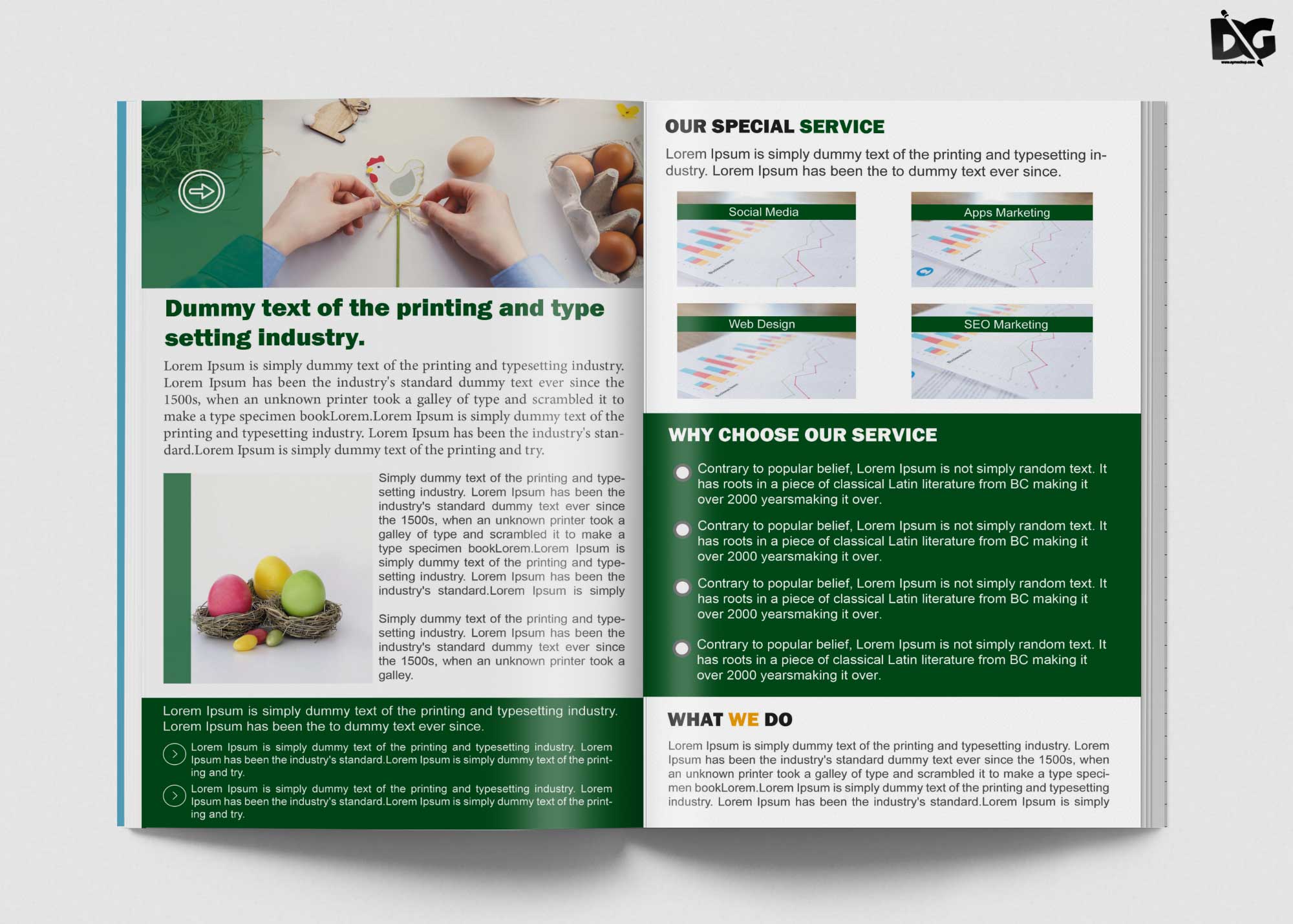 Free Download Business Annual Meet Bi-Fold Brochure Template