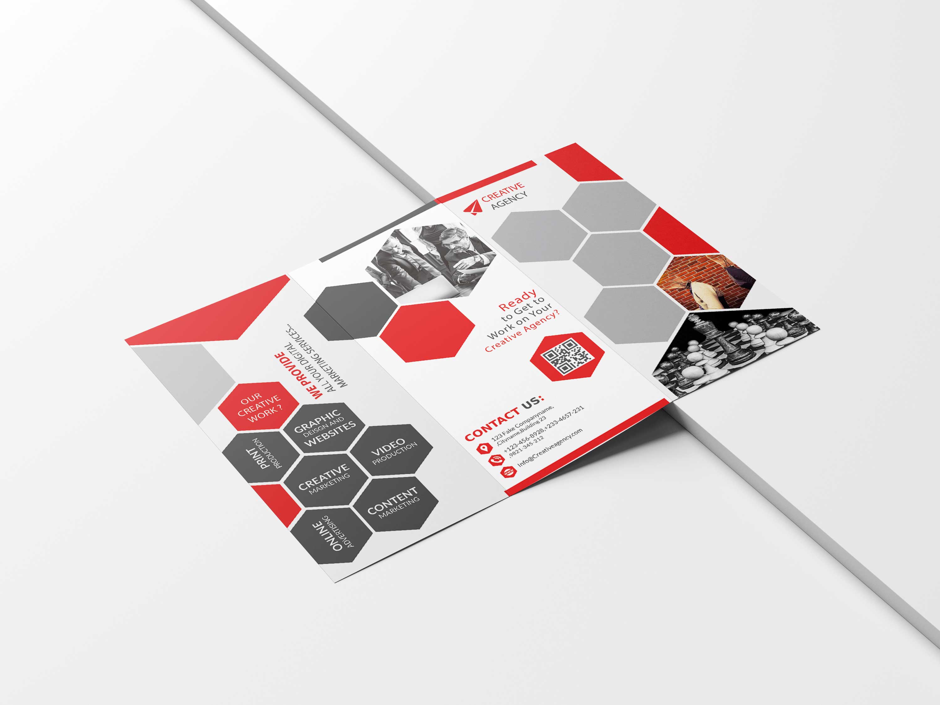 Free Download Corporate Tri Fold PSD Template 3