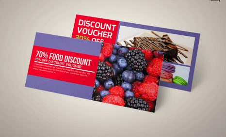 Free Download Fruit Juice Discount PSD Gift Card Template