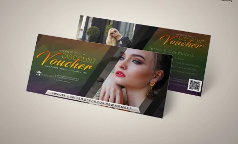 Free Download Photoshoot Gift Card PSD Template