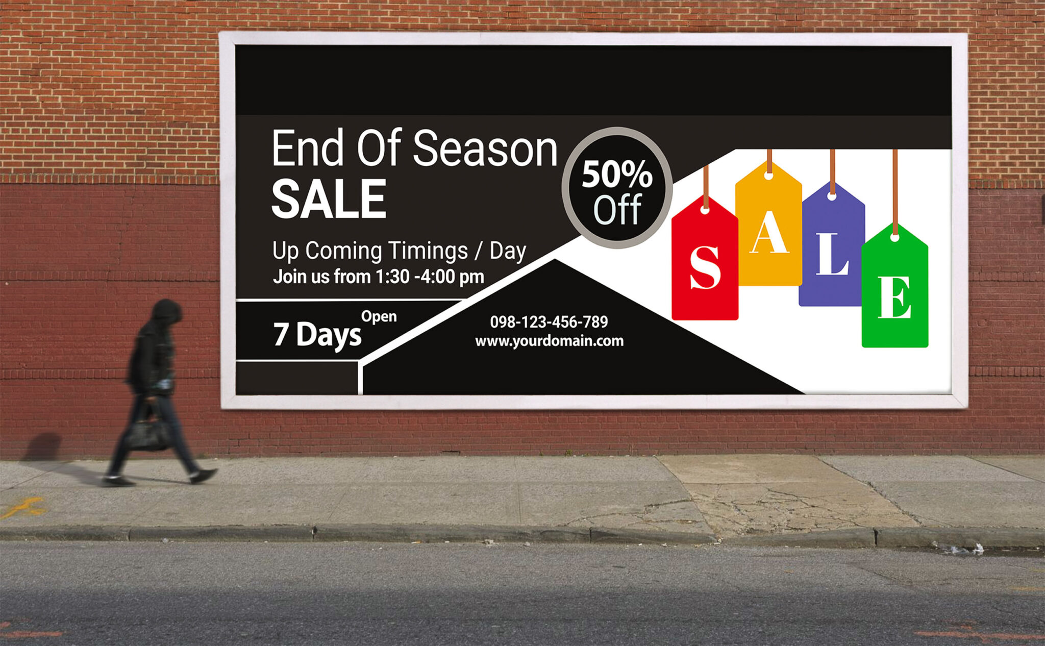 Free End of Sale Billboard PSD Template