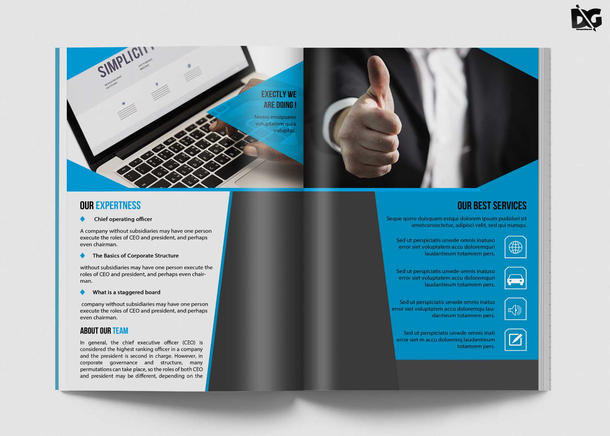 Free Modern Corporate Creative Brochure Template