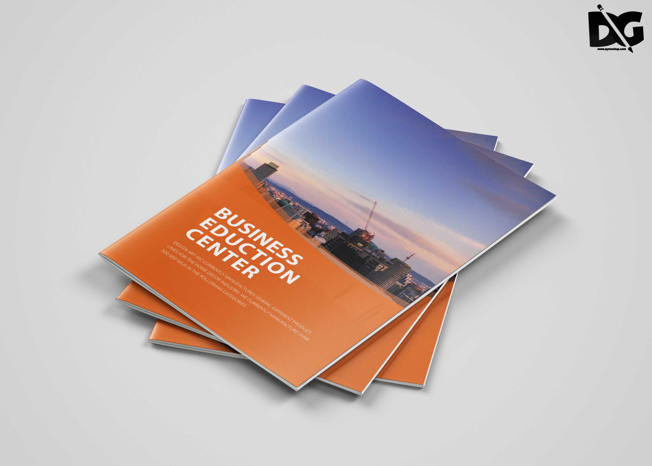 Free Modern Clean B-Fold Brochure Template