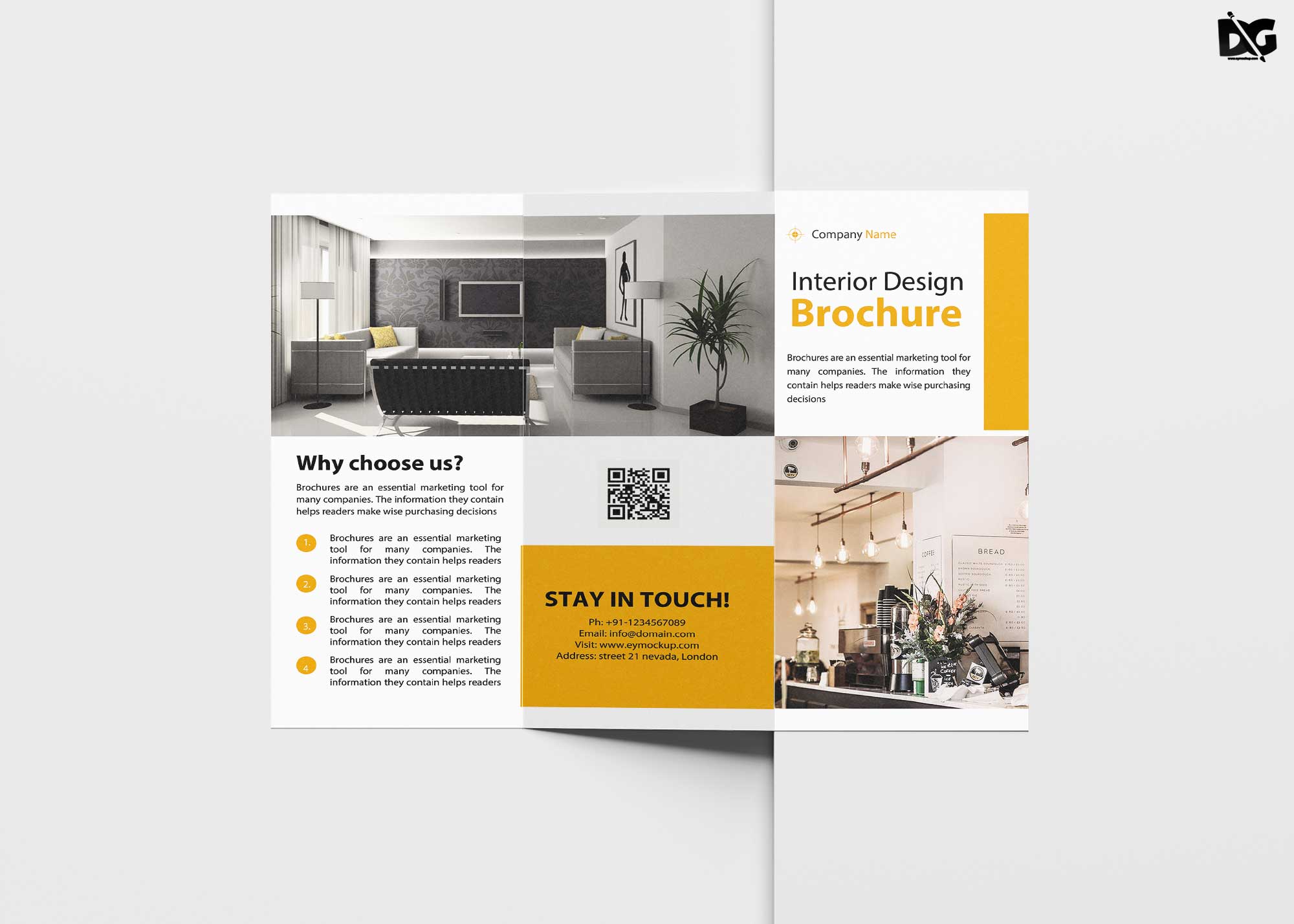 Free Furnishing Tri-Fold Brochure Template