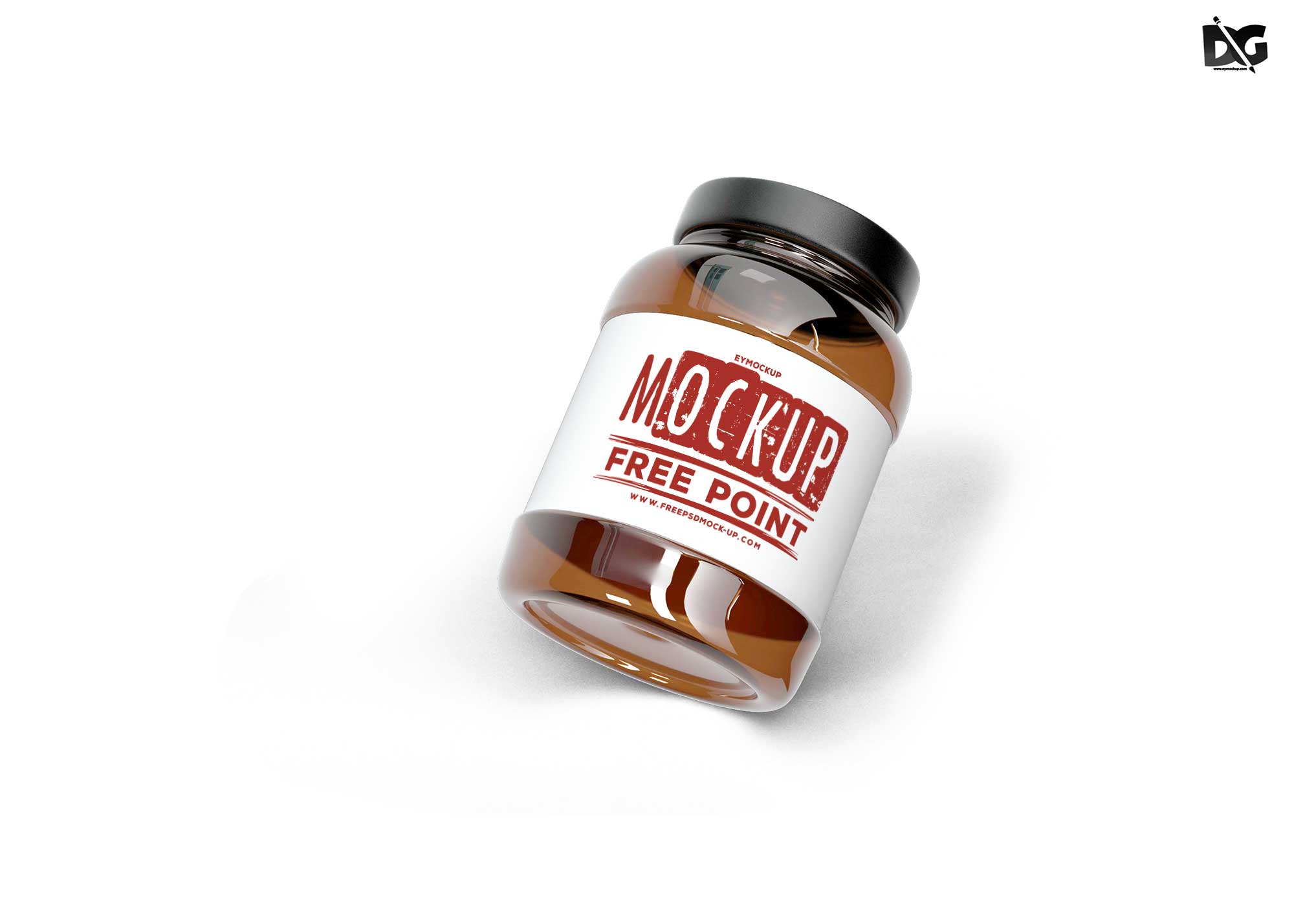 Free PSD Supplement Jar Mockup