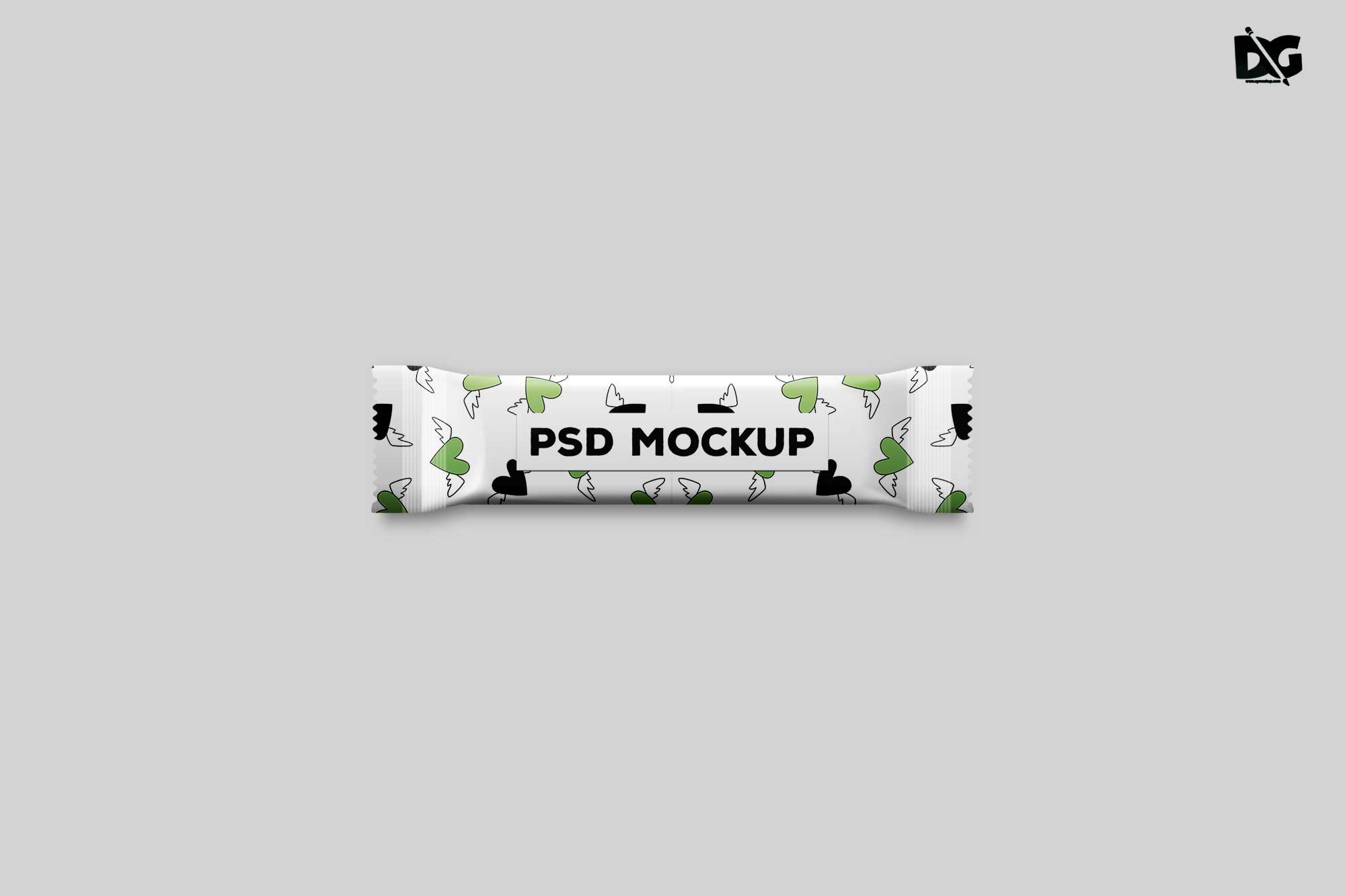 free chocolate bar packaging mockup