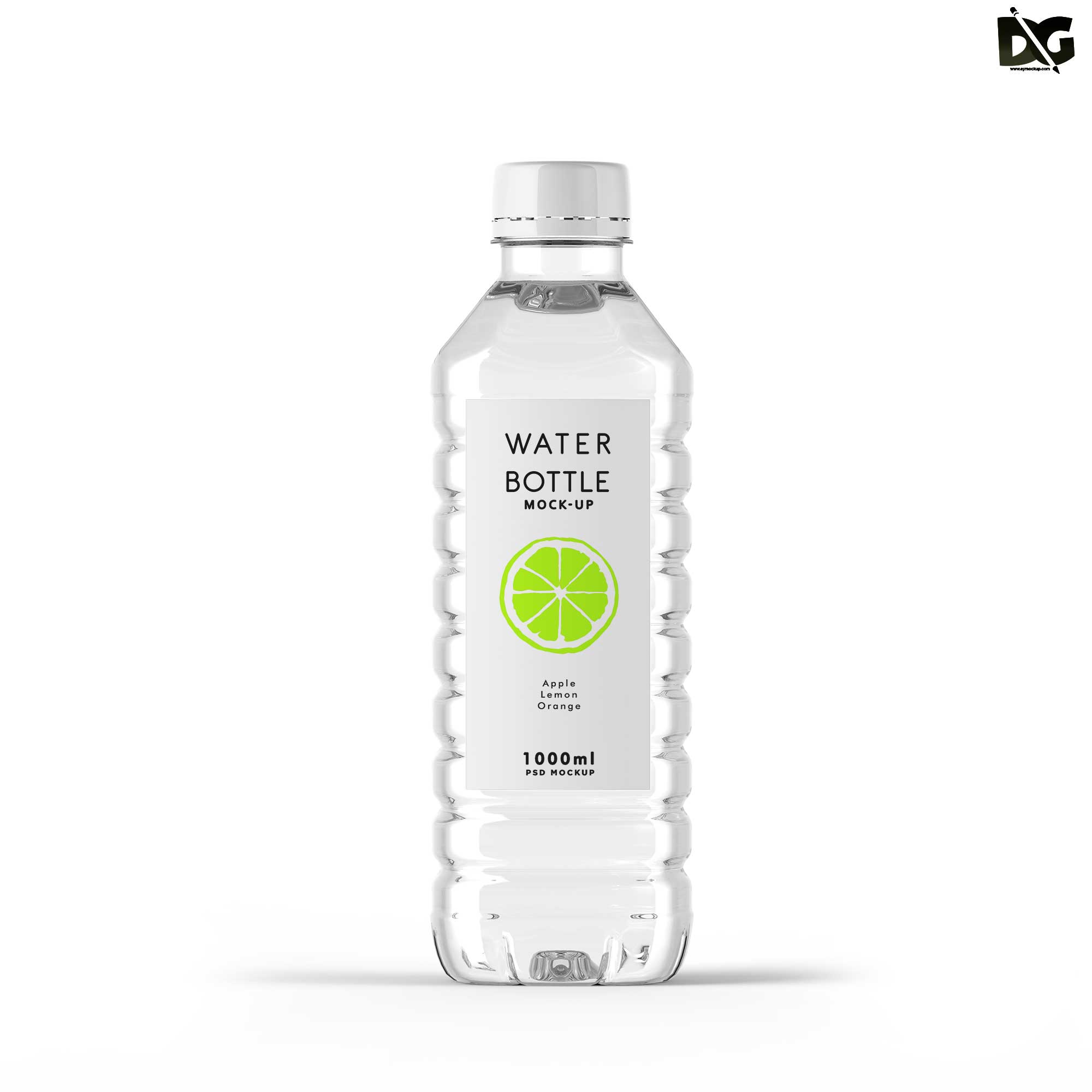 Water Bottle Plastic PSD Mockup