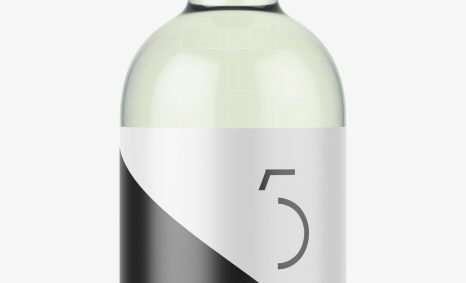Nicest Small Vodka Bottle Label Mockup