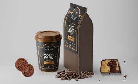 Coffee Packaging Label Mock-up