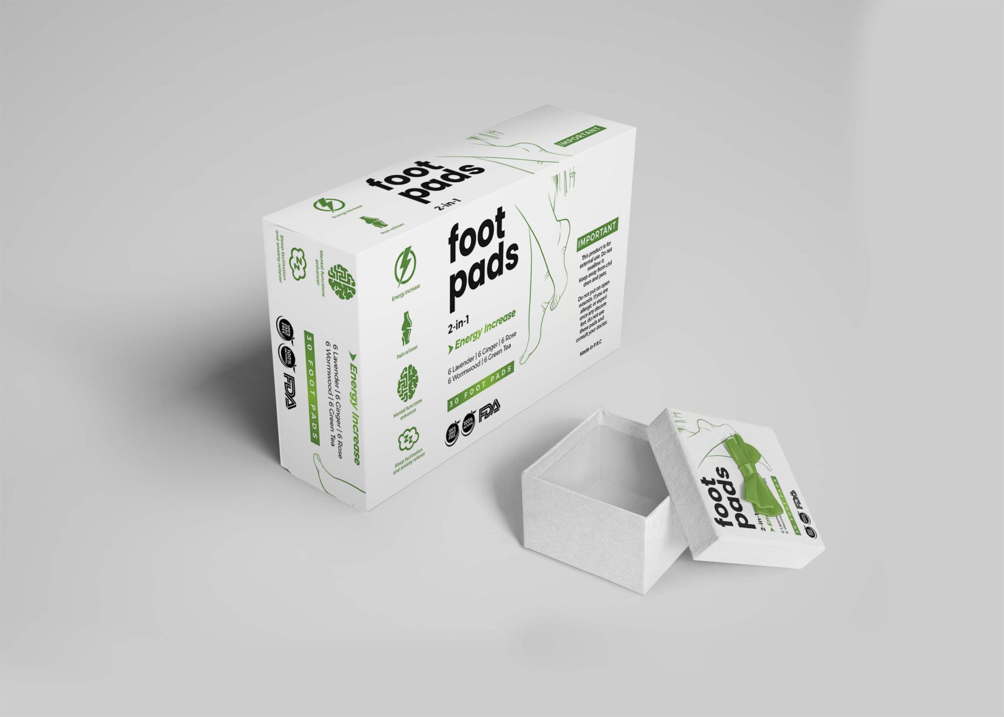 Foot Care Packaging Mockup