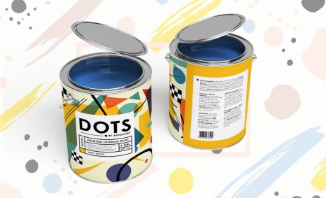 Steel Paint Can Mockup