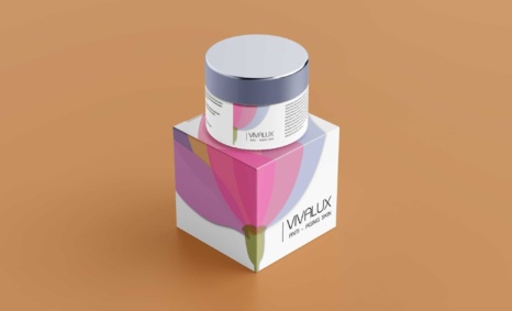 Lotus Cream Jar Packaging Mockup