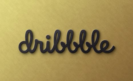 Dribbble Bold 3D Logo Mockup