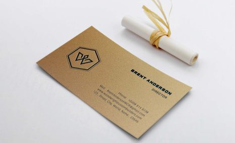 Free Business Card Mockup With Roll