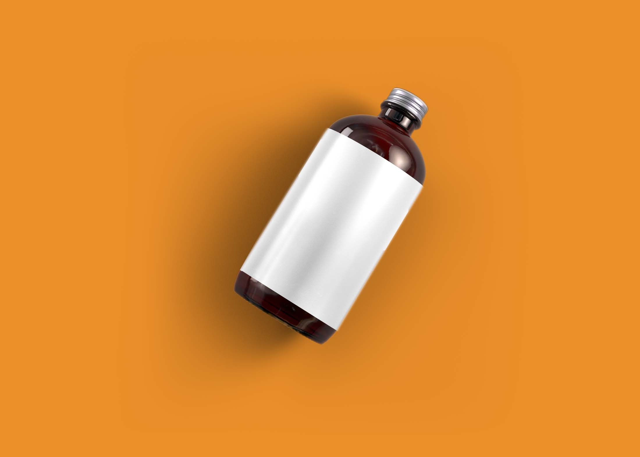 Free Medicine Bottle Mockup