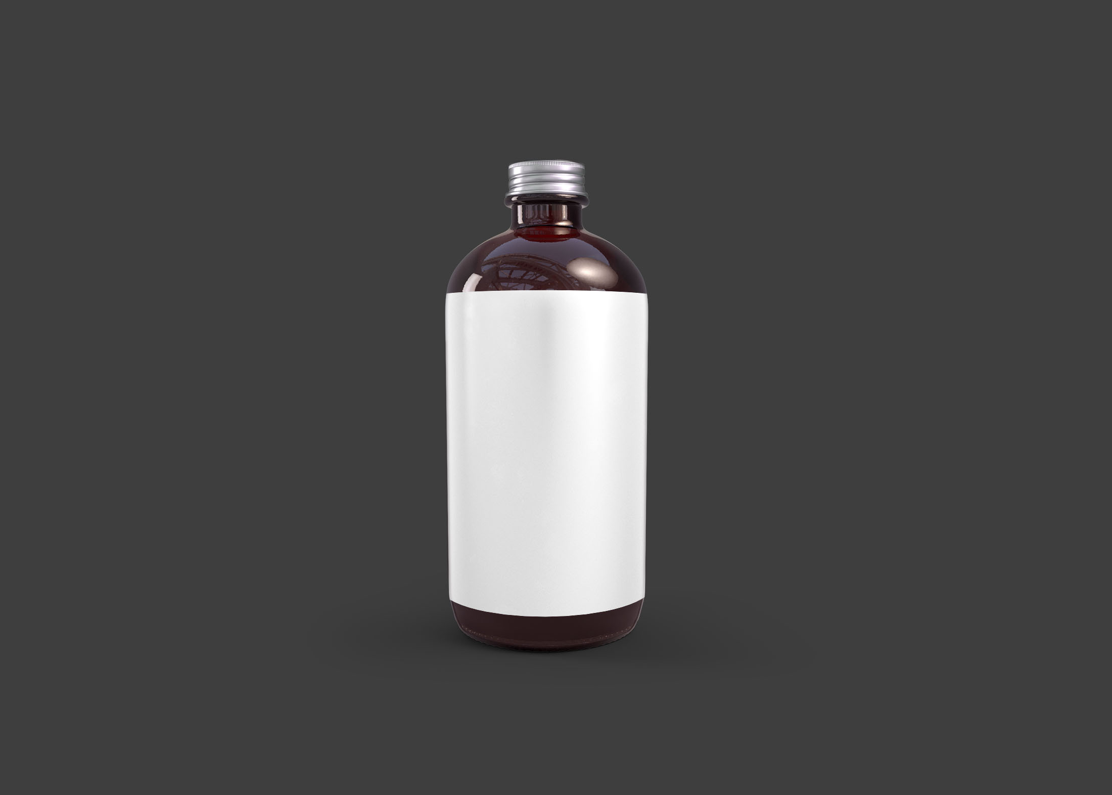 Free Medicine Bottle PSD Mockup