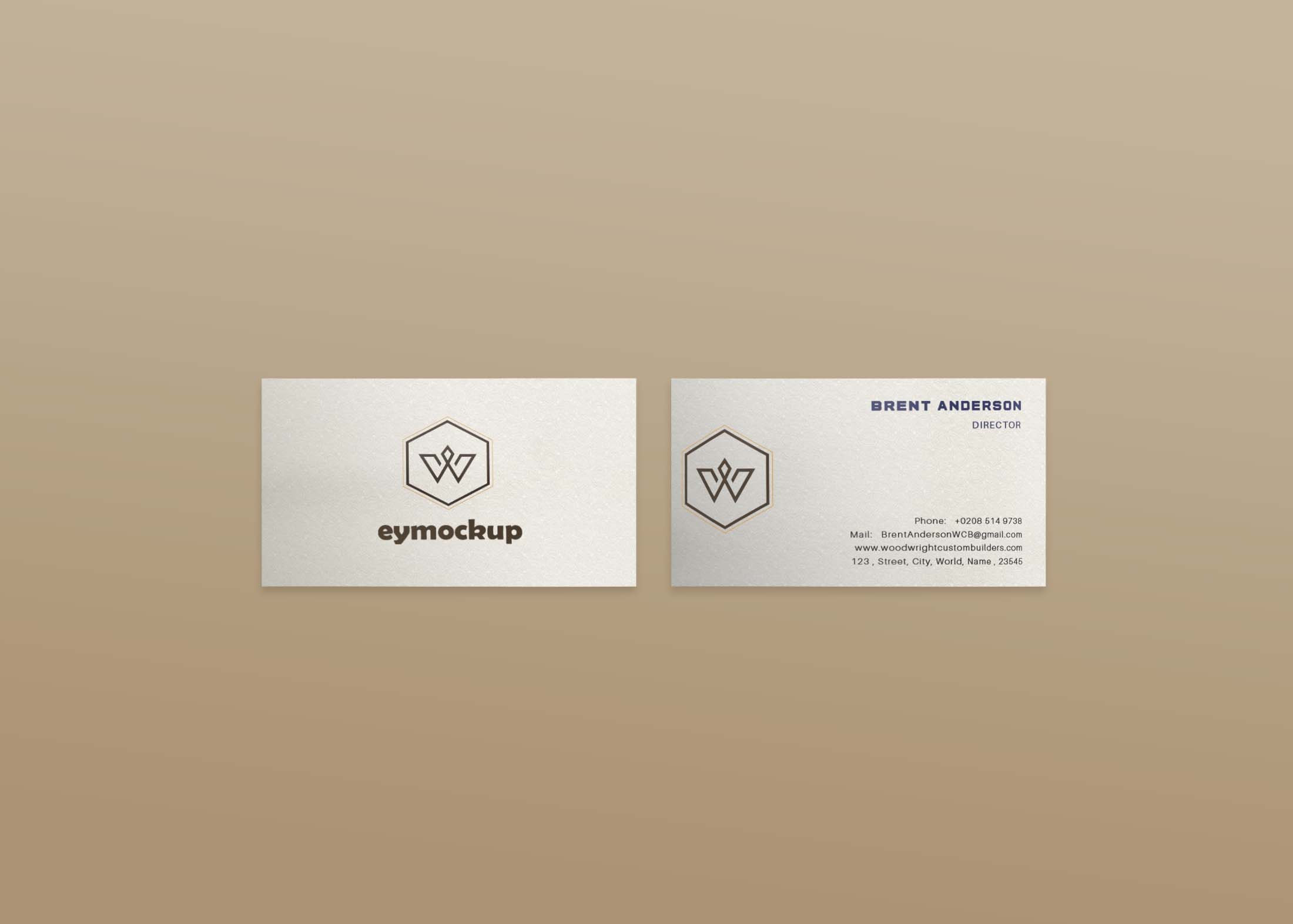 Free PSD Download Business Card Mockup 