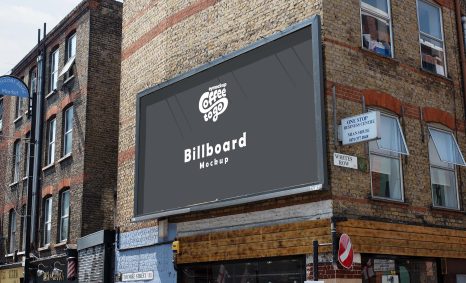 Free Shopping Center Billboard Mockup