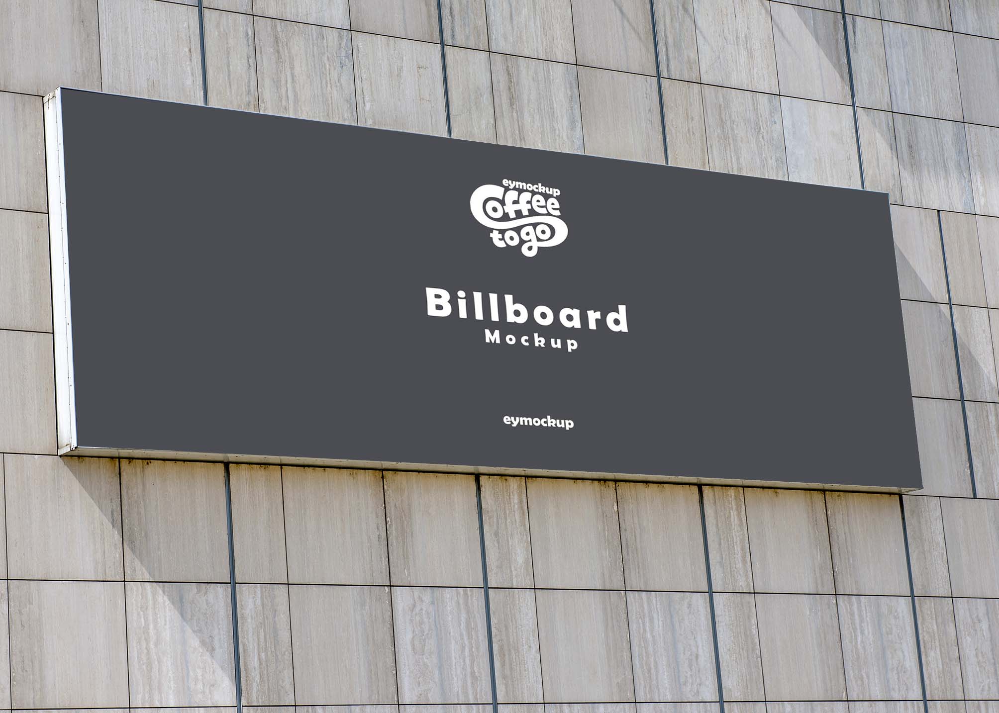 Free Wall Billboard Mockup
