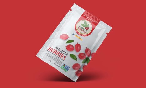 Free Berries Sachet Mockup