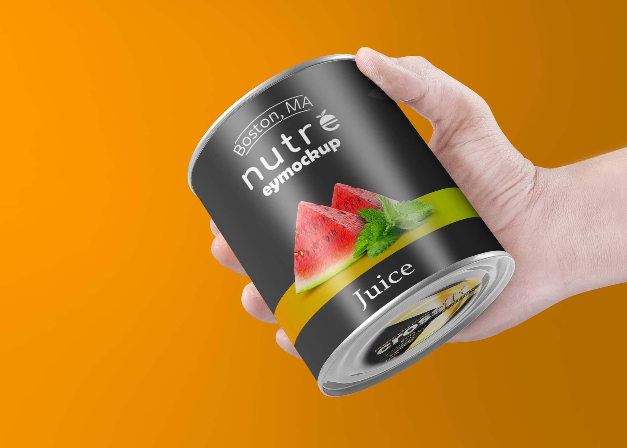 Free Canned Packaging Mockup