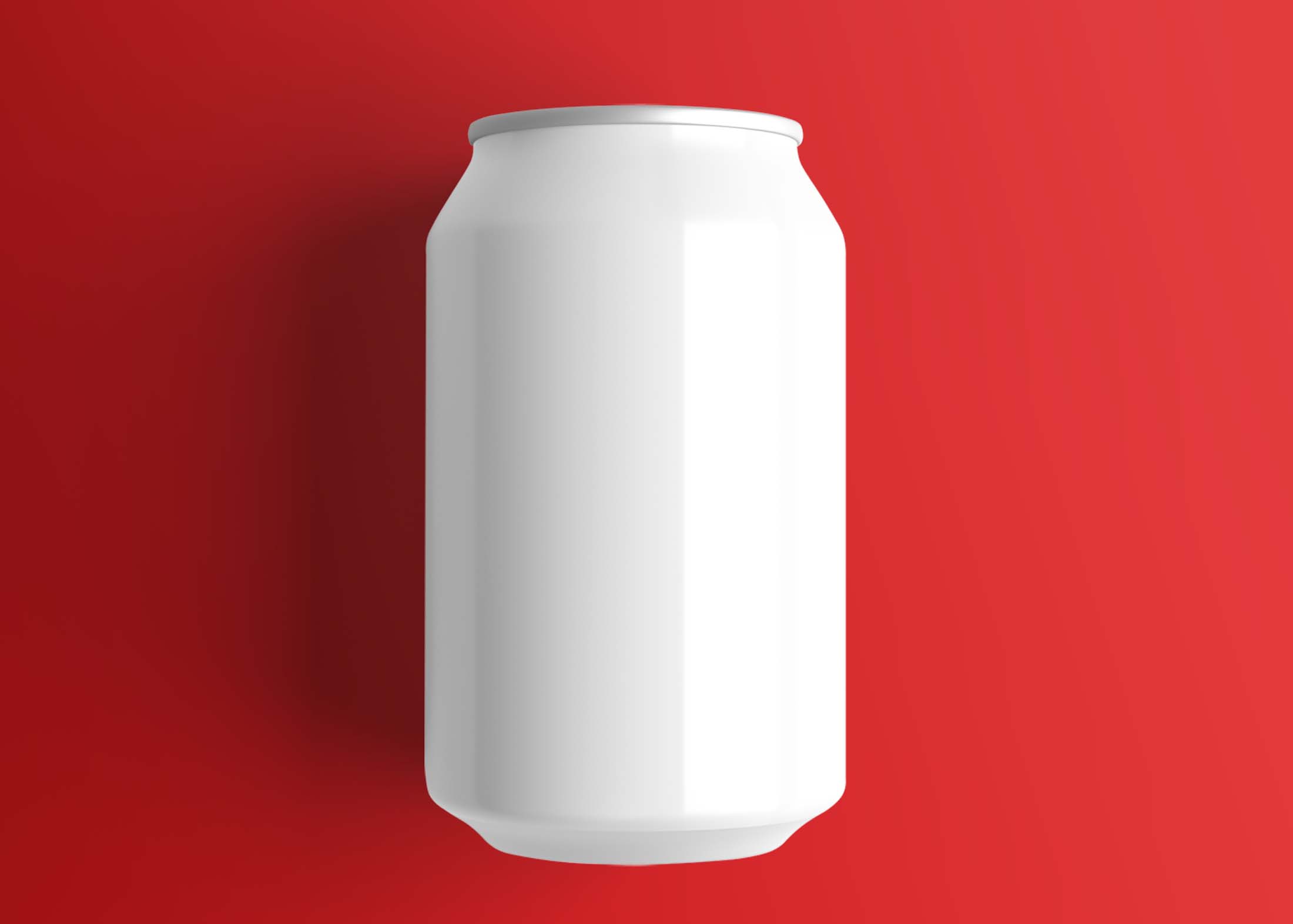 Free Colour Beer Can Mockup