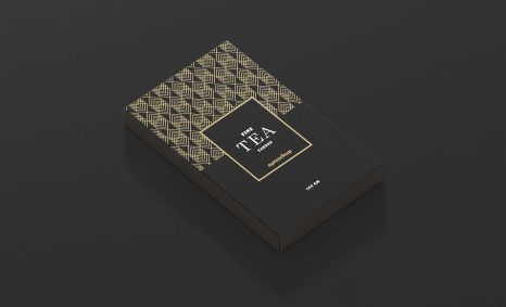 Free Luxury Tea Packaging Box Mockup