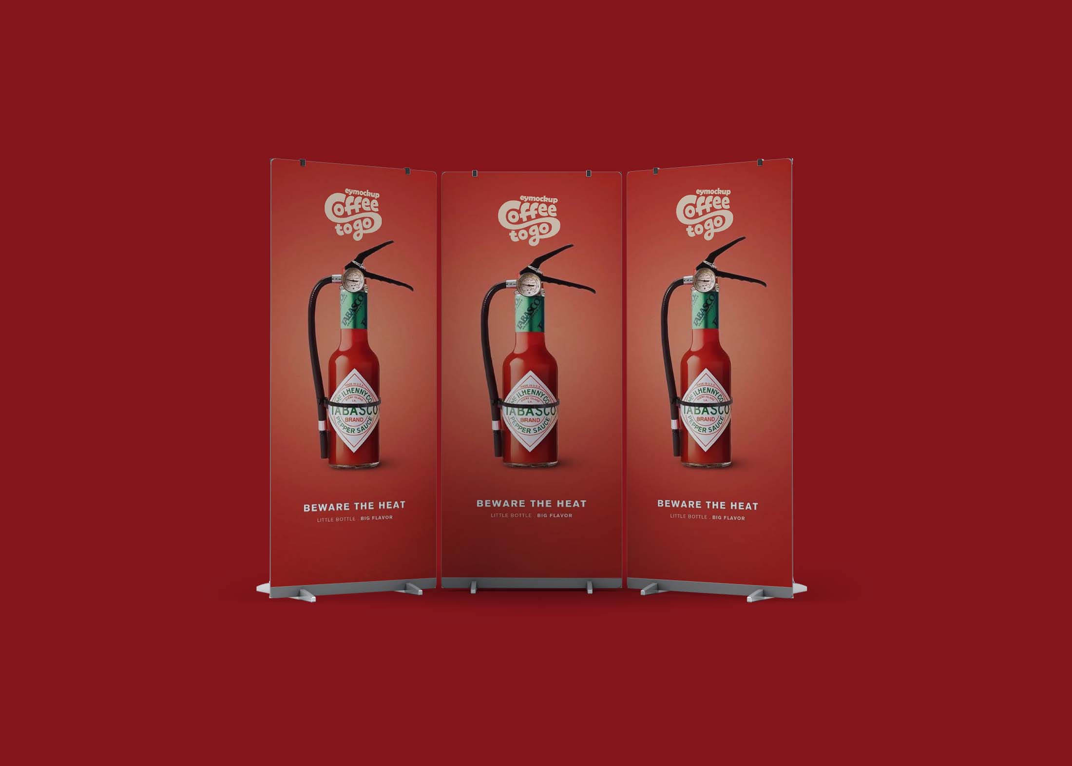 Free PSD Roll-up Banner Mockup