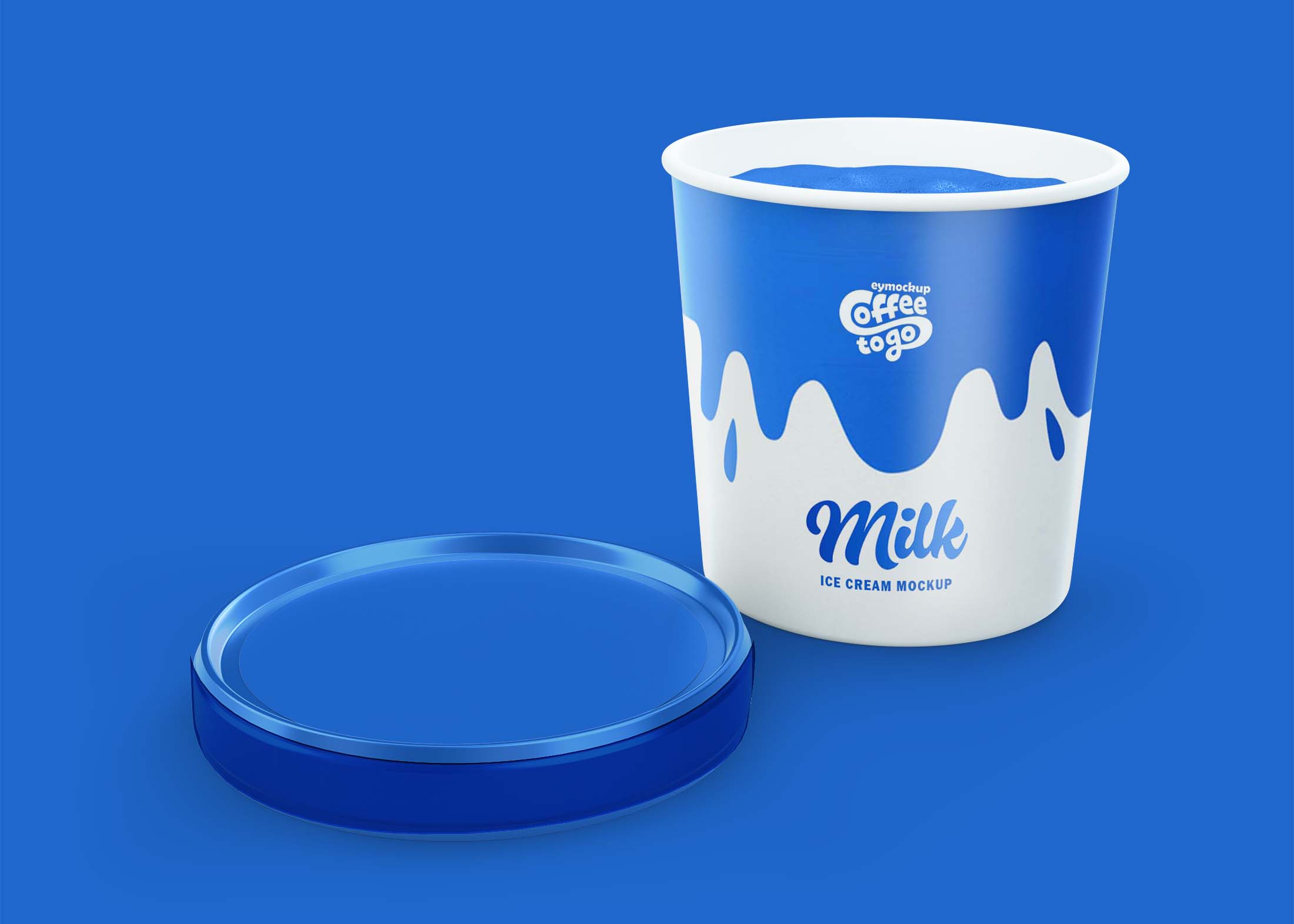 Free Simple Ice Cream Cup Mockup