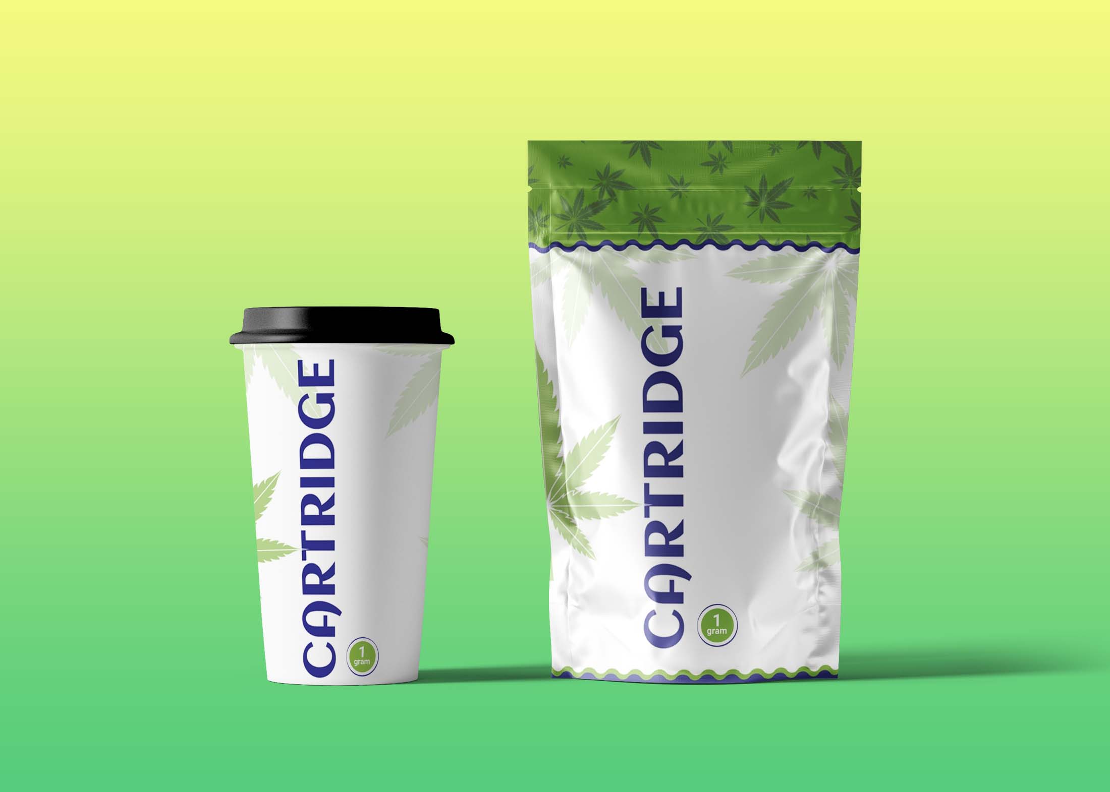 Free Pouch & Cup Mockup 